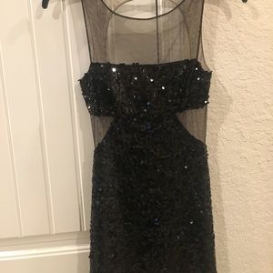 BCBG sequin little black dress